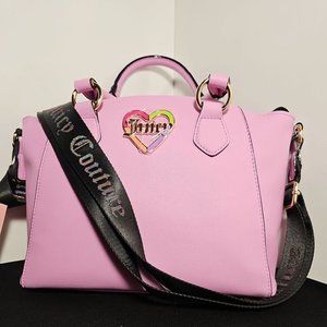 NWT Juicy Couture Fondant Pink Love Mode Satchel Bag TikTok Viral